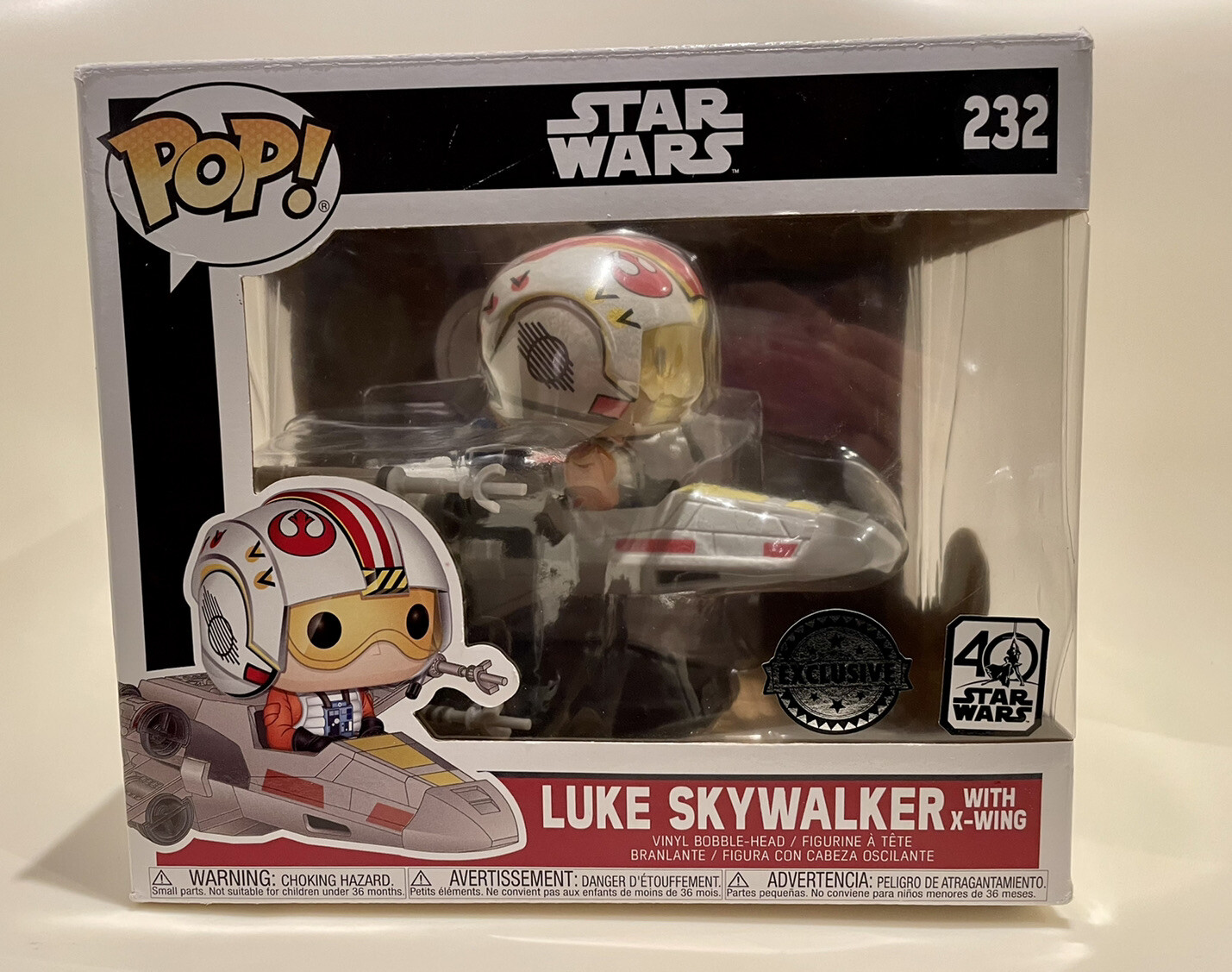 Figurine Funko Pop! Luke Skywalker X-Wing Star Wars N°232 en vinyle pour collectionneur