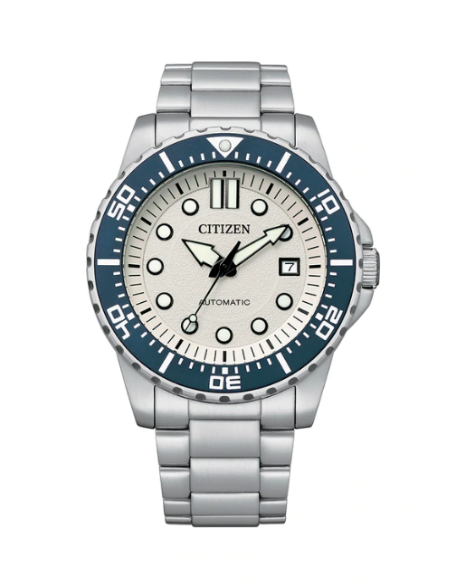 美品✨️　腕時計　アナログウォッチ　シルバー　ヴィンテージホワイト　ネイビー Citizen NJ0171-81A Automatic Mens Watch US*4 | eBay