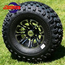Golf Cart 10 Lancer Wheelsrims And 22x11-10 All Terrain Tires Set Of 4