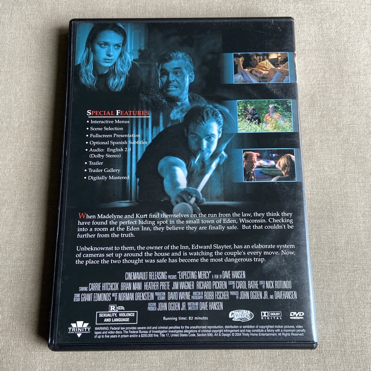 Expecting Mercy (DVD 2000) Thriller Carrie Hitchcock Brian Mani