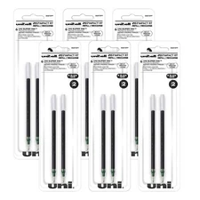 Uni Ball Gel Pen Ink Cartridge Refills Pack of 12 Black and Blue Ink