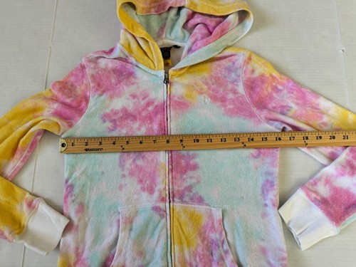 Polo Ralph Lauren Kids Girls Tie Dye Pony Full Zip Terry Hoodie Jacket L 12-14 - Picture 6 of 7