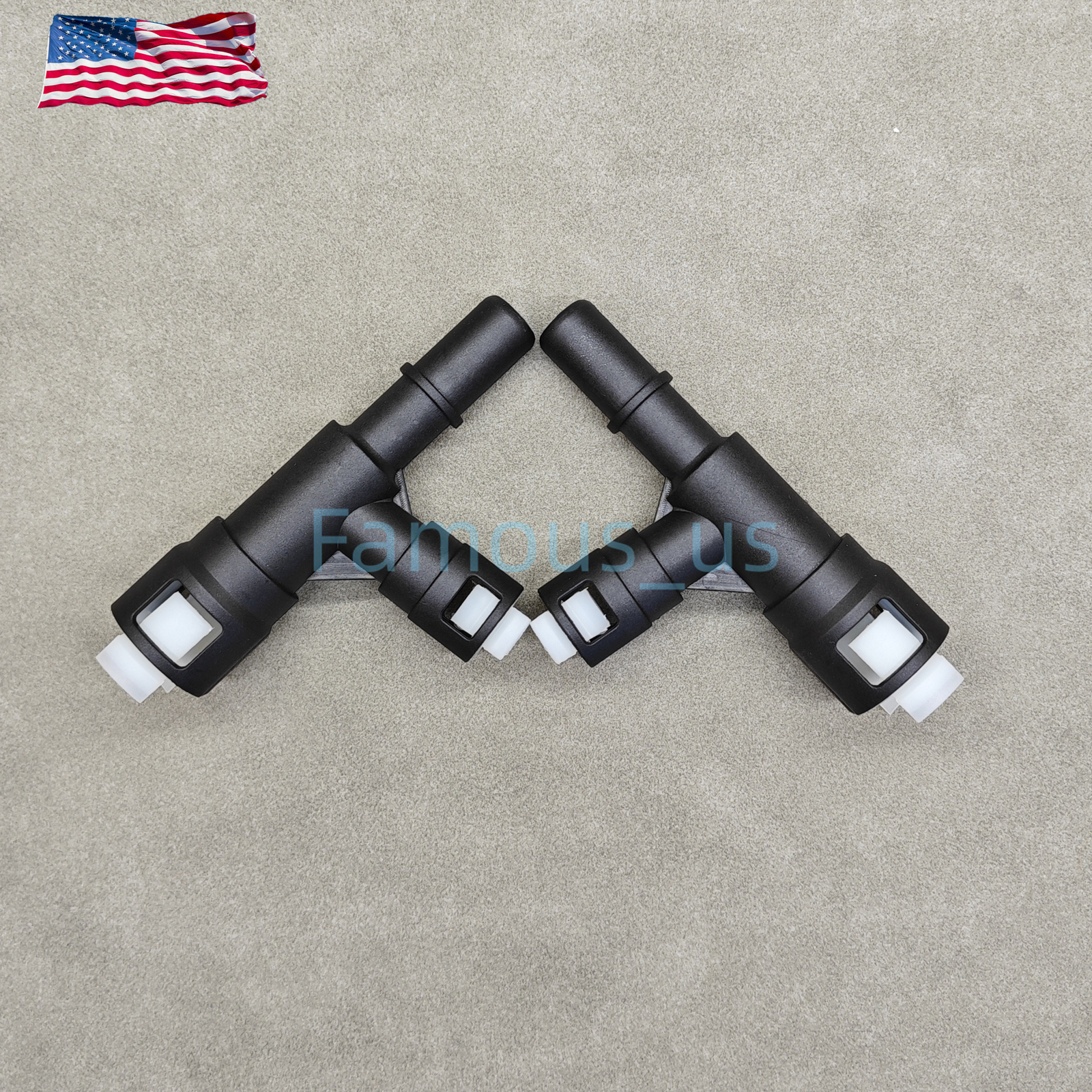 2 Pcs Heater Hose T Connector For Chevrolet Tahoe Cadillac Escalade GMC