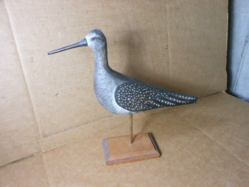 Dave Rhodes Hand Carved Painted Shore Bird Decoy 2001 Folk Art | eBay