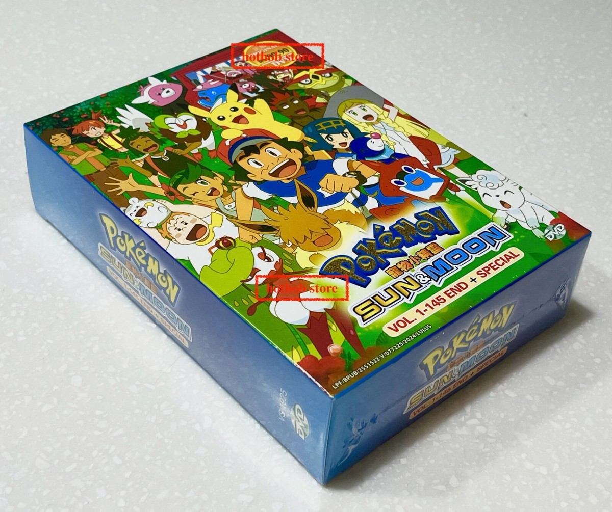 DVD ~ Pokemon: Sun & Moon (Season 20-22: VOL.1 - 145 + Special 