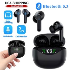 Bluetooth 5.3 Earbuds Headset Wireless Noise Cancelling TWS Trucker Waterproof