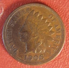 1906 INDIAN HEAD CENT WITH LIBERTY VF (8-17-01)