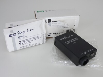 Phantomspeisung IMG Stageline EMA-2 mit Gürtelclip 9V - 48V XLR