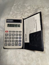 Vintage Radio Shack Solar Powered Calculator 65-597 EC-443 manual  case