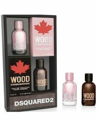 Dsquared2 Duo Miniatures Wood EDT Pour Femme and Pour Homme Set 5mL Each NEW!