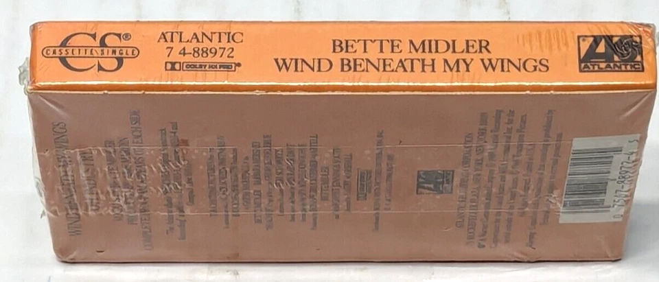 Bette Midler - Beaches: Wind Beneath My Wings Cassette Single SEALED - Image 4 of 4