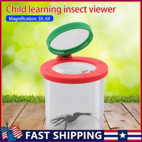 Bug Jar Insect Box 3X 6X Magnifying Glass for Science Nature Exploration - Afbeelding 1 van 14
