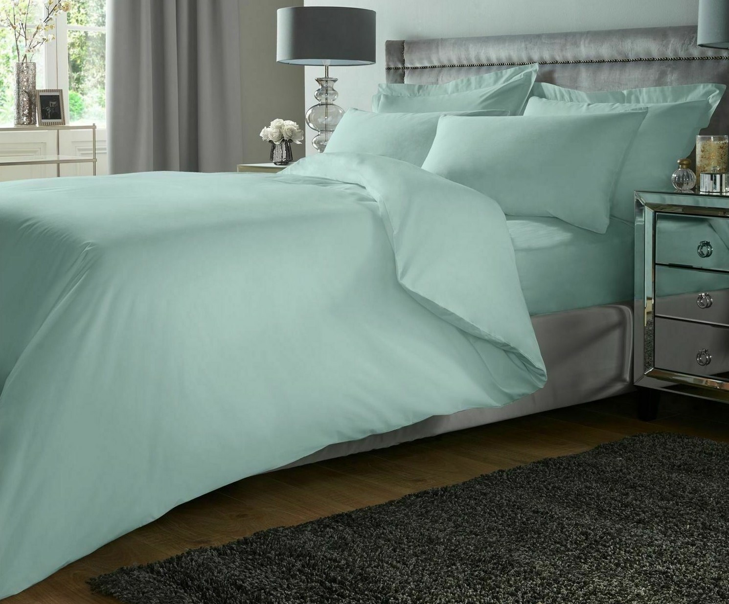 100 EGYPTIAN COTTON DUVET QUILT COVER BEDDING SET SINGLE DOUBLE KING