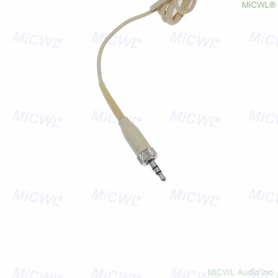 Headset HeadMic Microphone for Sennheiser G2 G3 G4 Radio BodyPack System Beige - Image 3 of 4