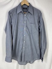 Christian Dior Monsieur Mens Plus De Coton Long Sleeve Dress Shirt 15 1/2 34-35
