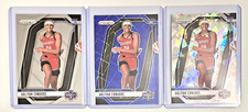 2024 Panini Prizm WNBA #142 Aaliyah Edwards Blue Velocity Prizms