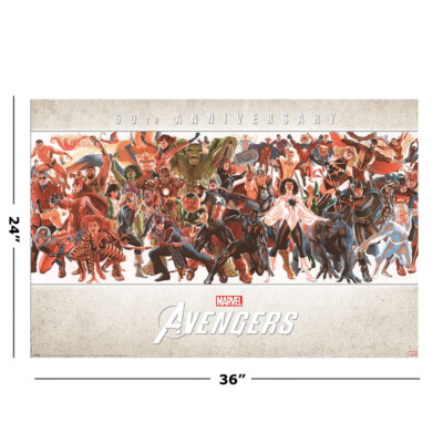 Marvel's Avengers - Comic Poster (60th Anniversary by Alex Ross