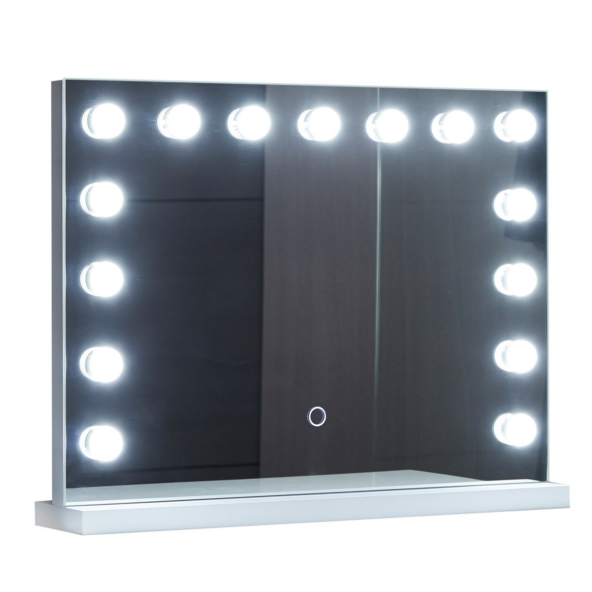 Specchio Trucco Con Luci LED Moziel 58x45cm - 15 Luci, 3 Colori Regolabili, Lente 10x Ingrandimento | Da Tavolo O Parete - Foto 9