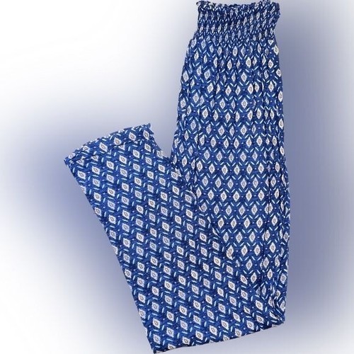 Forever 21 Lightweight Blue Printed Pants L - 第 1/4 張圖片