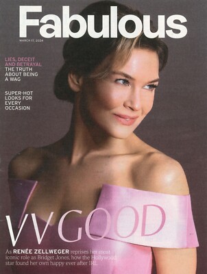 Fabulous Magazine: Renée Zellweger, Bridget Jones's Diary, Will Best, 17.3.24