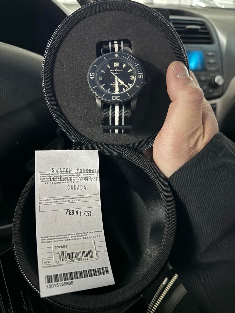 未使用に近いBlancpain x Swatch OCEAN OF STORMS Blancpain x Swatch Ocean of Storms – Belmont Watches