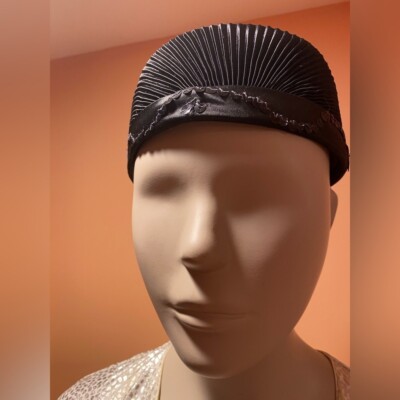 Women’s Black Fashion Hat, Size-22 Km Women Woolen Fashion Top Hat Dome Cap (Black) at Amazon  main image 3