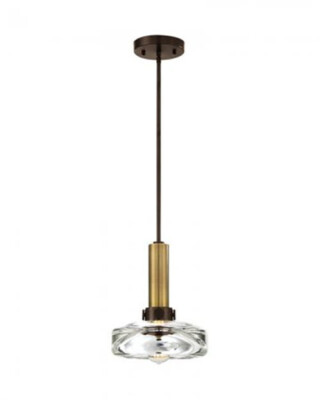 Stone Lighting Volk Pendant Light  LED Aged Bronze/Brushed Brass
