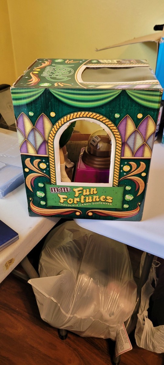 Vintage M&M Dispenser Fun Fortunes Madame Green With Green