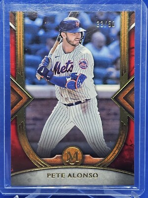 2022 Topps Museum Collection Pete Alonso Ruby 33/50 Mets | eBay