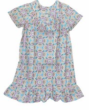 Anthony Richards House Sun Dress Blue Multi Colored Floral MuuMuu Size 1X