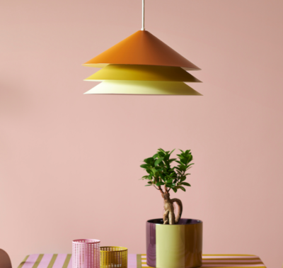IKEA TESAMMANS Lamp Shade Steel Multicolor 35 cm NEW + Hemma Cord