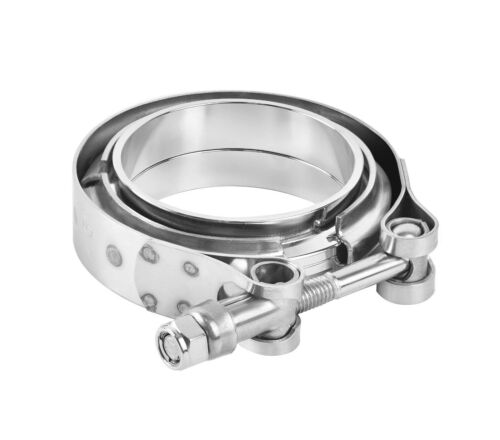 STAINLESS STEEL V-BAND CLAMP INCLUDING FLANGES COMPLETE ENGINE EXHAUST TURBO  - 第 1/4 張圖片