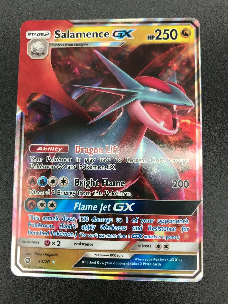 Reshiram GX FULL ART ULTRA RARE 65/70 SM Dragon Majesty Pokemon NM HOLO 2018