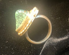 sterling silver/turqoise ring size 4 turqoise stone 1" x 3/4" — photo 6