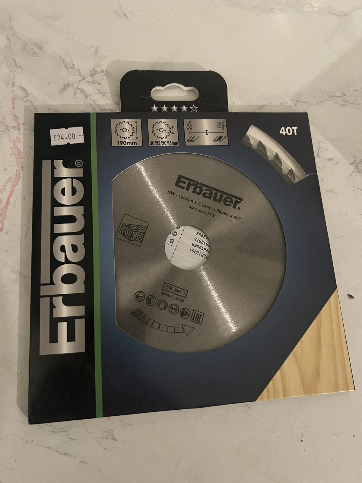 Erbauer 40T Circular saw blade (Dia) 210mm BrandNew (Wood) eBay