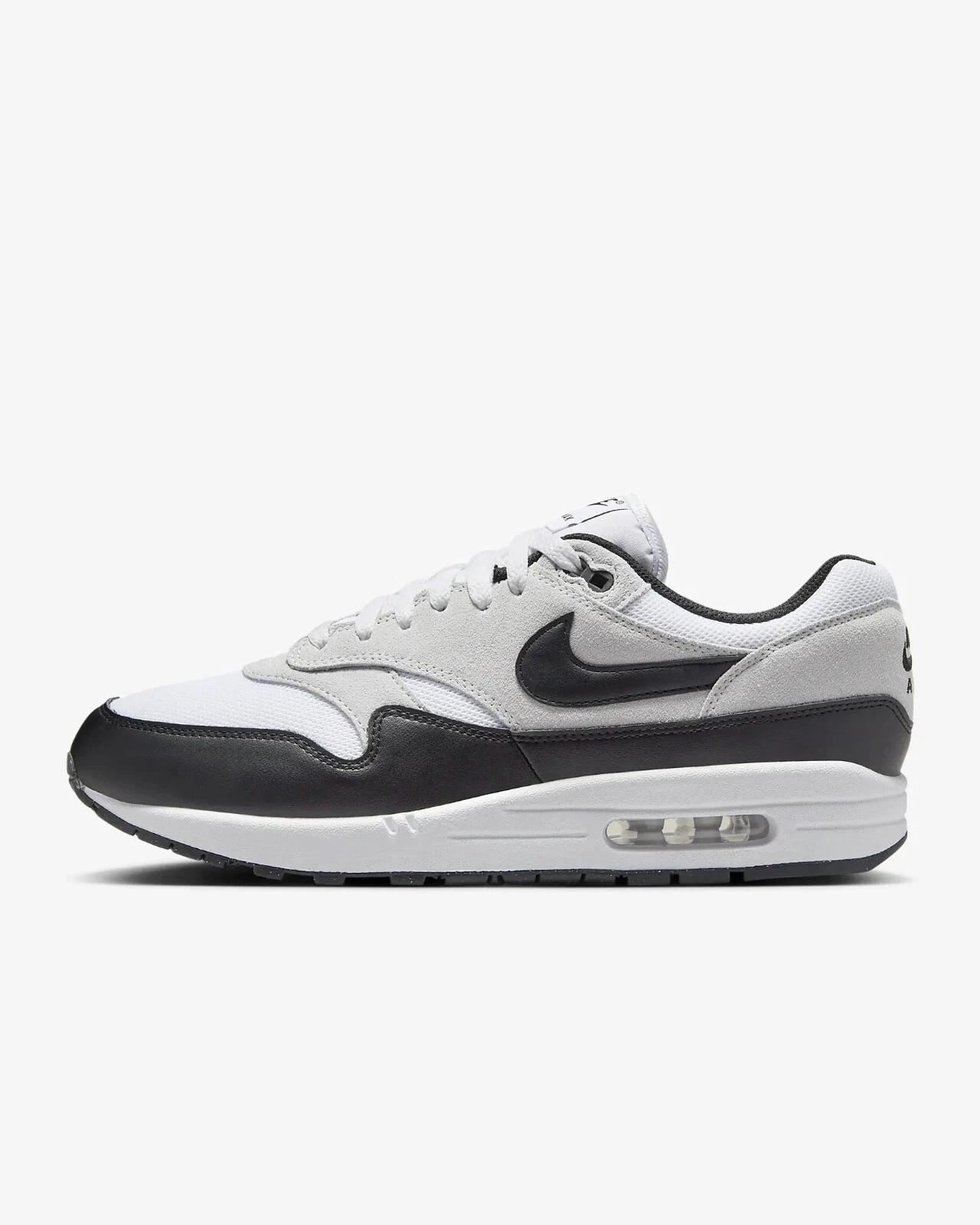 New Nike Air Max 1 Essential Shoes - White/ Pure Platinum/ Black (FZ5808-102)