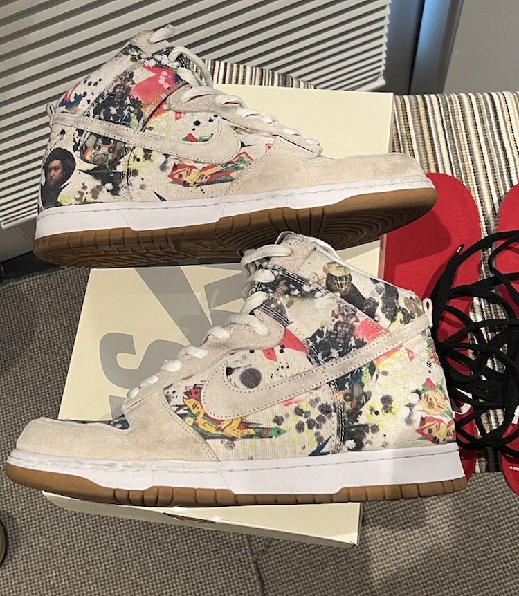 Size 13 - Nike Supreme x Dunk SB High Rammellzee | eBay