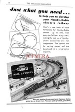 1950s HORNBY Electric Trains ADVERT Rail Laout Diagrams Print Ad 701/70