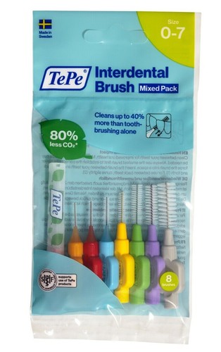TePe Interdental Brushes | Original | 1 Pack of 8 Brushes - Chose Color & Size - Picture 124 of 132