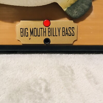 Mur chantant animé vintage 1999 Gemmy Big Mouth Billy Bass