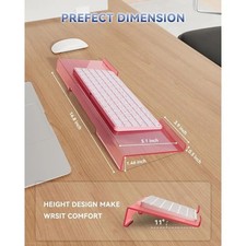 Acrylic Keyboard Riser Stand 17 Inch Computer Keyboard Holder  for Office Work