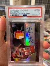2010 Topps Platinum Eric Berry RC Auto 3 color patch Black Refractor 12/99 !