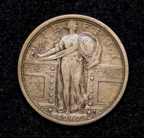 1917 TY-I STANDING LIBERTY QUARTER OLD US TYPE COIN
