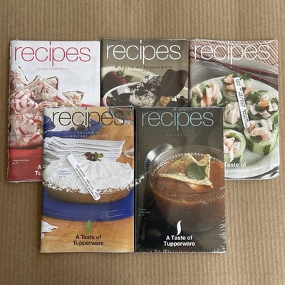 A Taste of Tupperware Cookbooks Recipe Book Collection Lot of 5 Booklets