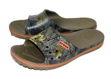 CROCS Crocband Realtree Camo Xtra Slide Sandal Men 7 Women 9 Walnut Relaxed Fit
