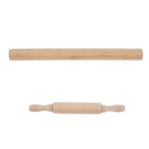 Sioweci Rolling Pin Food Grade Sturdy Construction Wood Multifunctional Labor-saving Embossed