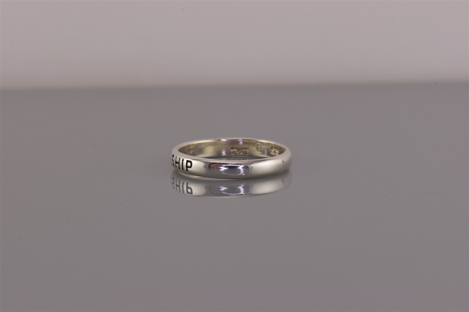 Sterling Silver 3mm FRIENDSHIP Stackable Solid Ba… - image 5