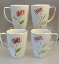 Corelle Coordinates Porcelain SUMMER MUMS Mugs (Set Of 4)