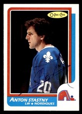 1986 OPC O-Pee-Chee Hockey #125 Anton Stastny Signed Autograph (no COA) *d2