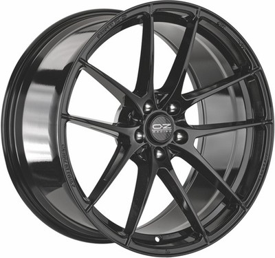 4x Alufelgen OZ LEGGERA HLT GLOSS BLACK 8x18 ET45 LK5 112 18 Zoll Felgen Alu